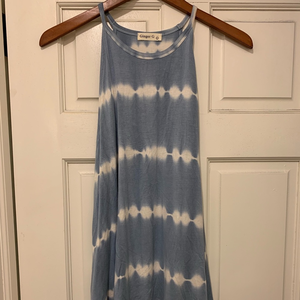 Ginger G Size Large. Tie dyed high neck halter
